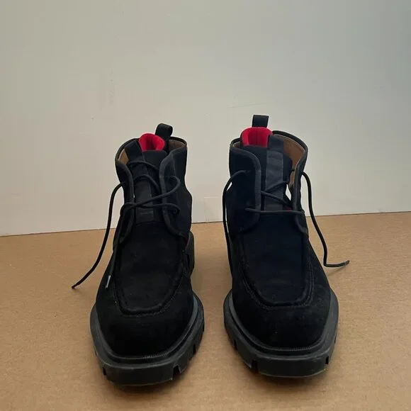 Christian Louboutin Mens Our Georges 2 Flat Black Suede  display picture 1